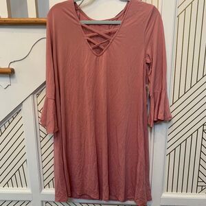 Francesca's NWT Dress Lace up Front
